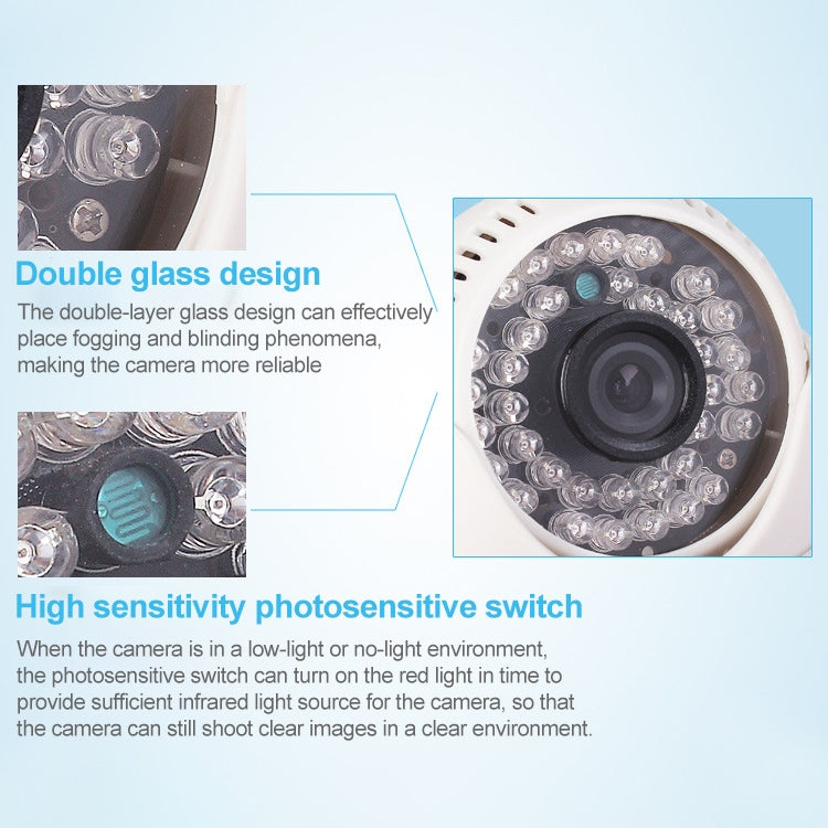CMOS 420TVL 3.6mm Lens ABS Material Color Infrared Camera with 36 LED, IR Distance: 20m, 36 LED CMOS 420TVL 3.6mm Lens ABS Material Color Infrared Camera with 36 LED, IR Distance: 20m, 36 LED